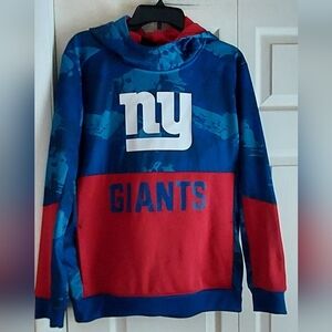 NFL Team Apparel NY New York Giants Hoodie Youth XL Football Logo  READ